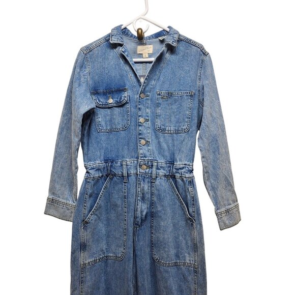 Universal Thread Womens Denim Jumpsuit Overalls Size 4/Regular - Picture 3 of 7
